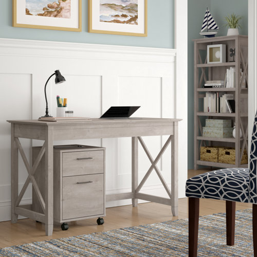Beachcrest Home Cyra Desk, Bookcase, and Filing Set & Reviews